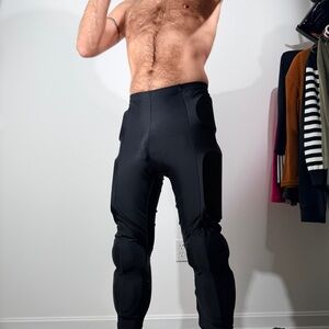 Men's Black biker body protection